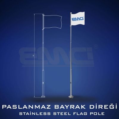 6 Metre Bayrak Direği