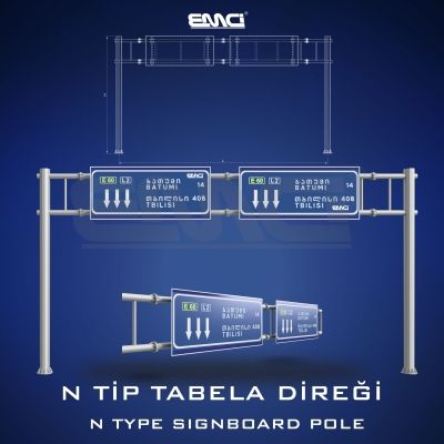 N TİP TABELA DİREĞİ